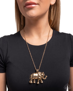 Paparazzi Elaborate Elephant - Gold