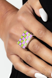 Paparazzi Checkerboard Craze - Green